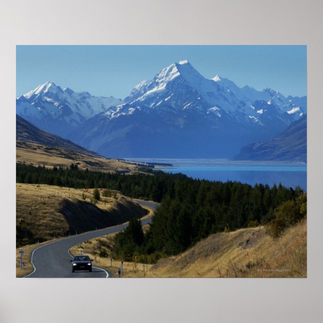 Mt. Cook, New Zealand Poster (Front)