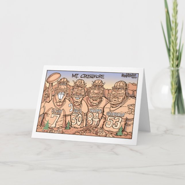Mt. Crushmore Greeting Card (Front)