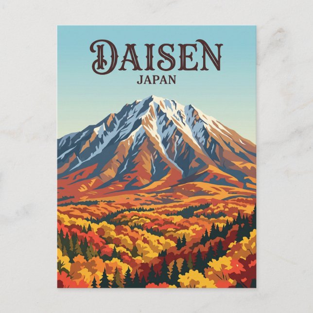 Mt. Daisen Japan Postcard (Front)