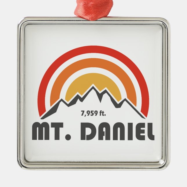 Mt. Daniel Washington Metal Ornament (Front)