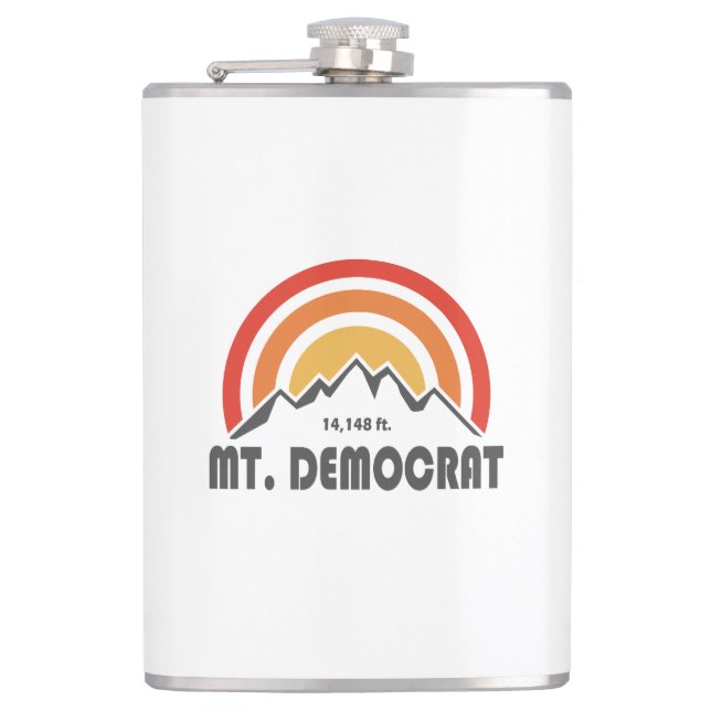 Mt. Democrat Hip Flask (Front)