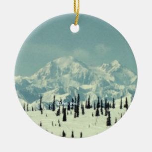 Mt. Denali 01 Ceramic Tree Decoration