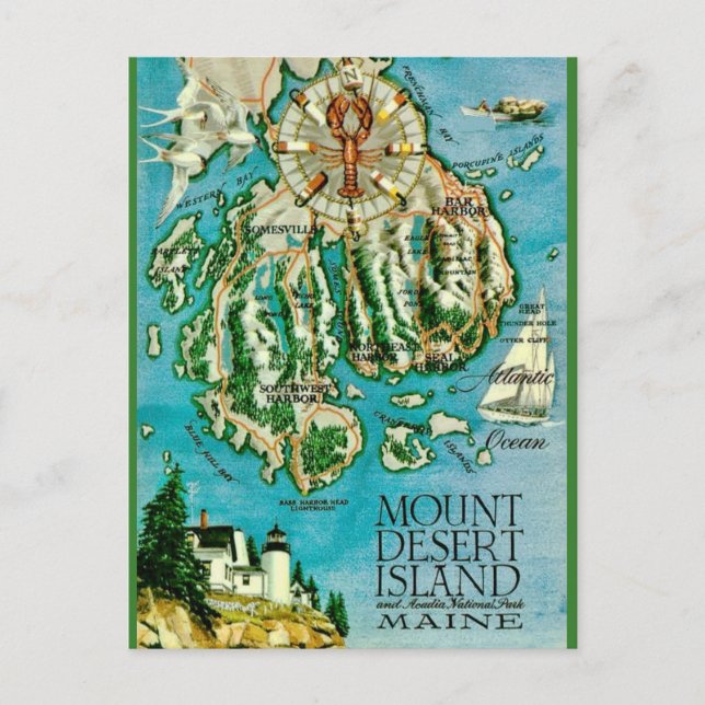 Mt Desert Island - Acadia  Postcard  (Front)