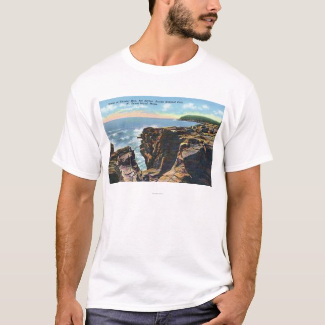 Mt. Desert Island View of Thunder Hole T-Shirt (Front)