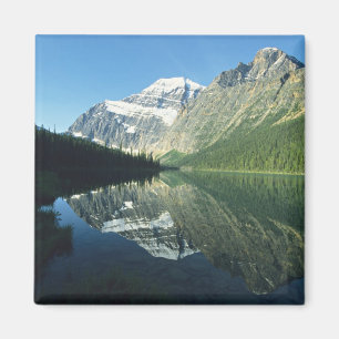Mt Edith Cavell in Cavell Lake, Jasper National Magnet