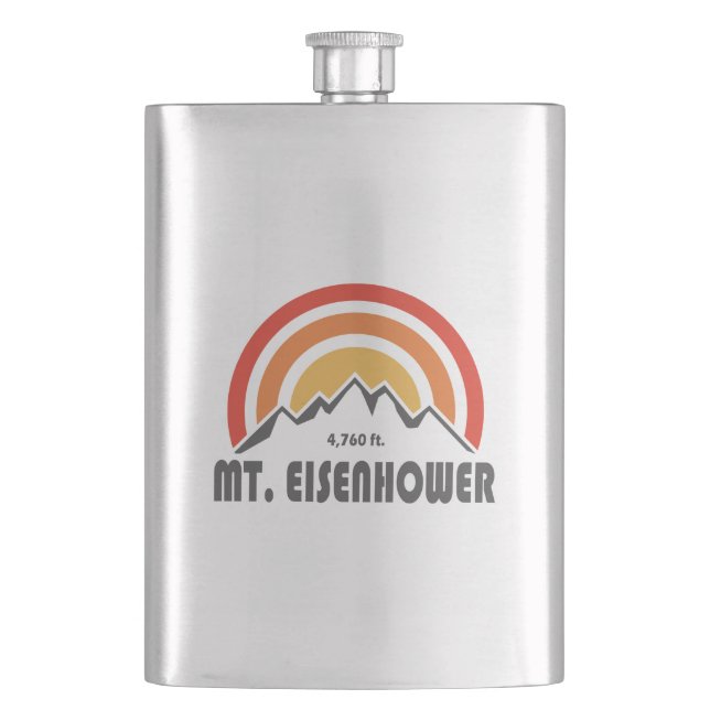 Mt. Eisenhower New Hampshire Hip Flask (Front)