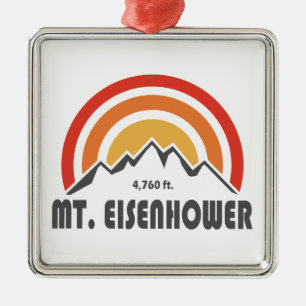 Mt. Eisenhower New Hampshire Metal Ornament