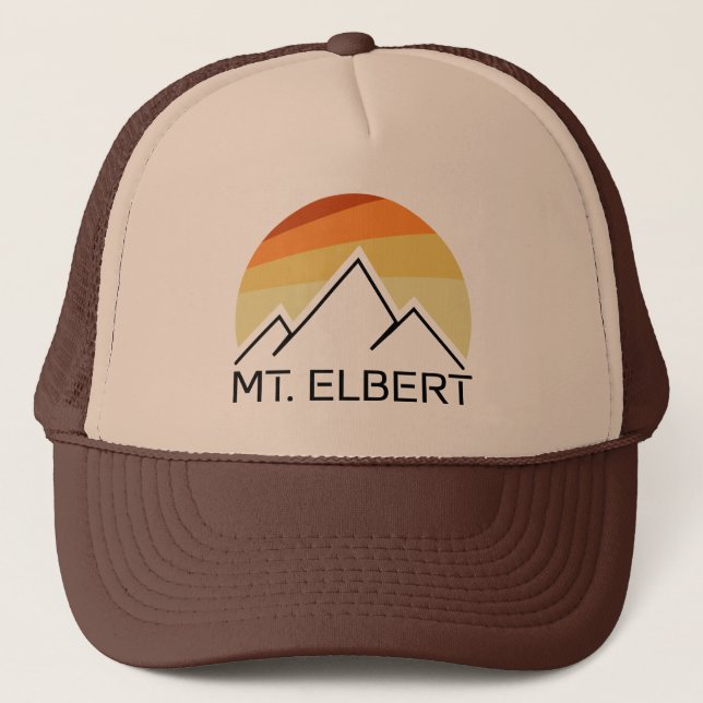 Mt. Elbert Colorado Retro Trucker Hat (Front)