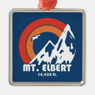 Mt. Elbert Sun Eagle Metal Ornament
