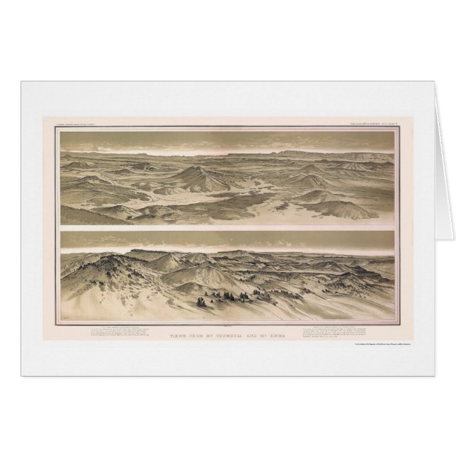 Mt. Emma and Mt. Trumbull Grand Canyon View 1882 (Front Horizontal)