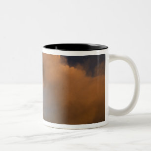Mt. Etna summit vent, Sicily, Italy Two-Tone Coffee Mug