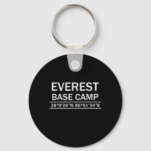 Mt Everest Base Camp Coordinates Key Ring