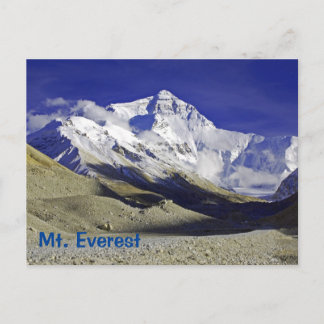 Mt. Everest Base Camp Tibetan side Postcard