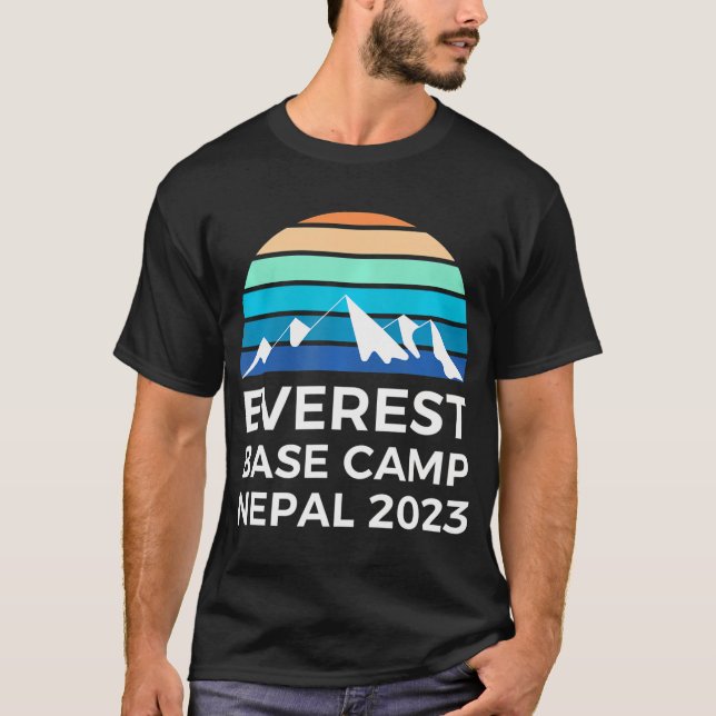 Mt. Everest Base Camp Trek 2023 Himalayan T-Shirt (Front)