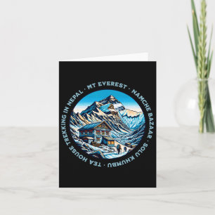 Mt Everest Namche Bazaar Tea House Trekking Nepal  Card