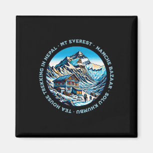 Mt Everest Namche Bazaar Tea House Trekking Nepal Magnet