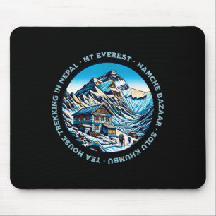 Mt Everest Namche Bazaar Tea House Trekking Nepal Mouse Pad