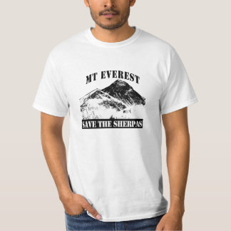 Mt Everest Save the Sherpas T-shirt design