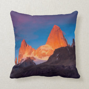 Mt Fitz Roy At Sunrise Cushion