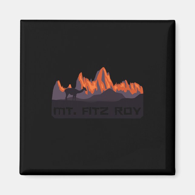 Mt. Fitz Roy Mountain Range  Magnet (Front)