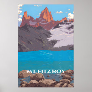 Mt Fitz Roy Patagonia Travel Poster
