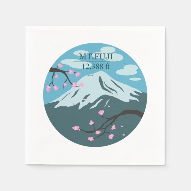 Mt. Fuji Altitude Napkin (Front)