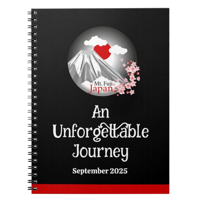 Mt. Fuji An Unforgettable Journey Notebook (Front)
