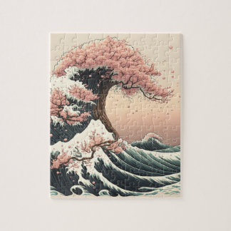 Mt. Fuji and cherry blossoms Jigsaw Puzzle