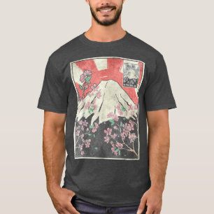 Mt Fuji Cherry Blossom Fujiyama Japanese Aesthetic T-Shirt