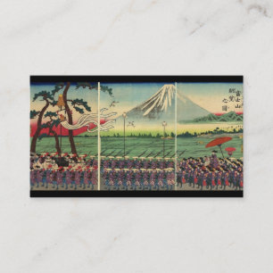Mt. Fuji circa 1860's Business Card. Card