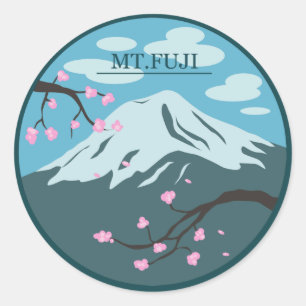 Mt. Fuji Classic Round Sticker
