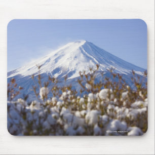 Mt. Fuji covered with snow Mouse Pad