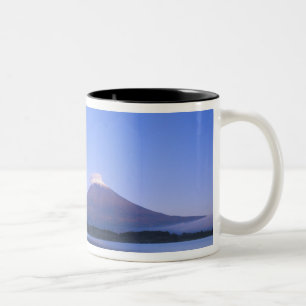 Mt. Fuji from Motosu Lake, Yamanashi, Japan Two-Tone Coffee Mug