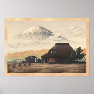 Mt. Fuji from Narusawa Hasui Kawase shin hanga art Poster