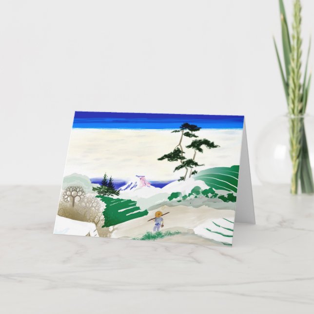 Mt. Fuji Greeting Card (Front)