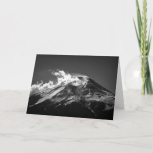 Mt. Fuji in Black and White Card