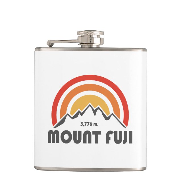 Mt. Fuji Japan Hip Flask (Front)