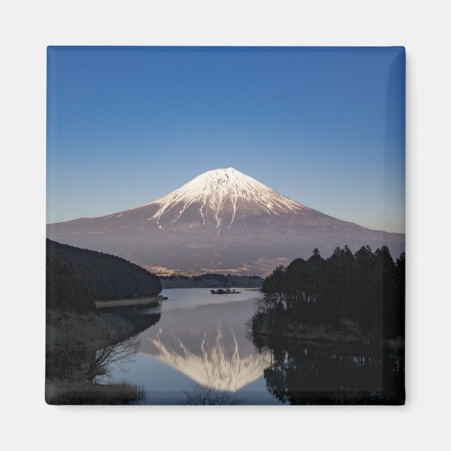 Mt Fuji Lake Reflection Magnet (Front)