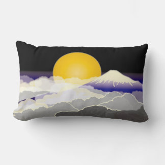 Mt.FUJI  &  MOON Japan Lumbar Pillow