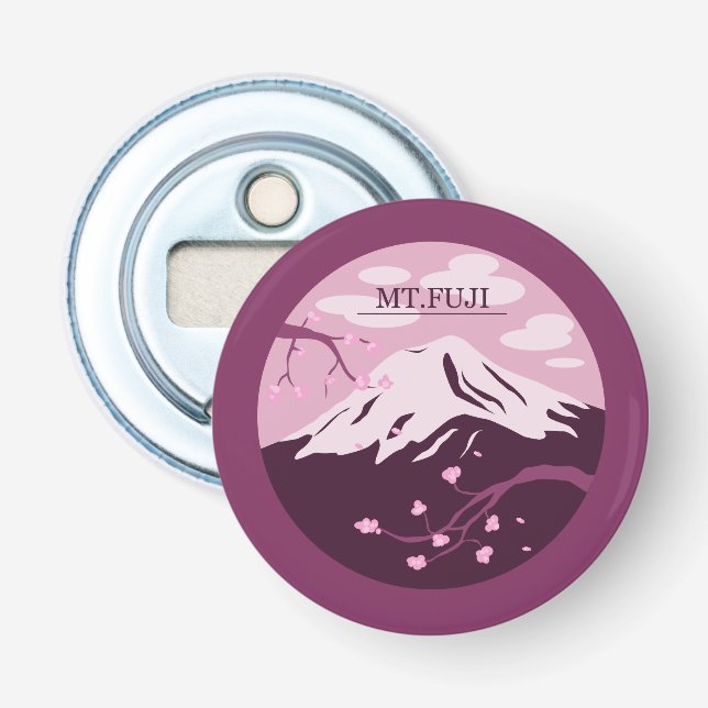 Mt. Fuji (Pink) Bottle Opener (Front)