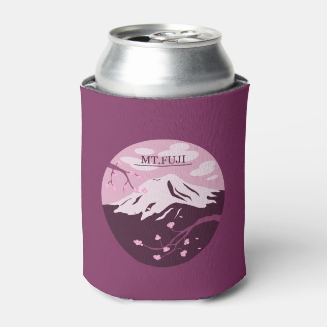 Mt. Fuji (Pink) Can Cooler (Can Front)