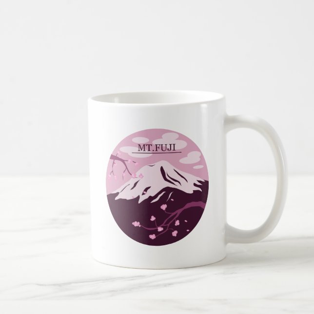 Mt. Fuji (Pink) Coffee Mug (Right)