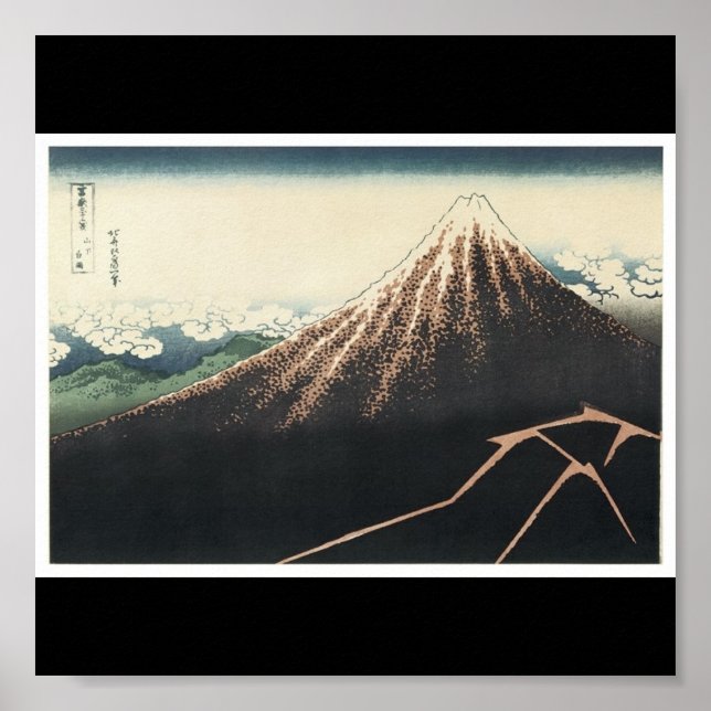 Mt. Fuji, Poster of Japanese painting c. 1830-1832 (Front)