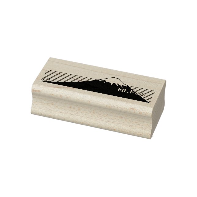Mt.Fuji seen from southwest.  Rubber Stamp (Stamp)