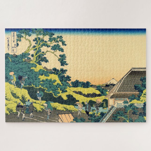 Mt Fuji Seen From The Mishima Pass Hokusai 1830 Jigsaw Puzzle (Horizontal)