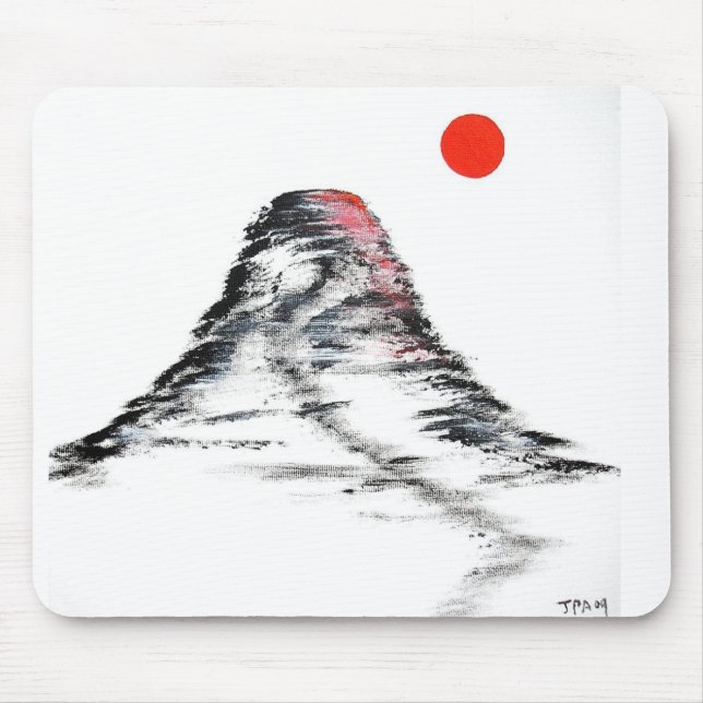 Mt Fuji Sun Rise Mouse Pad (Front)
