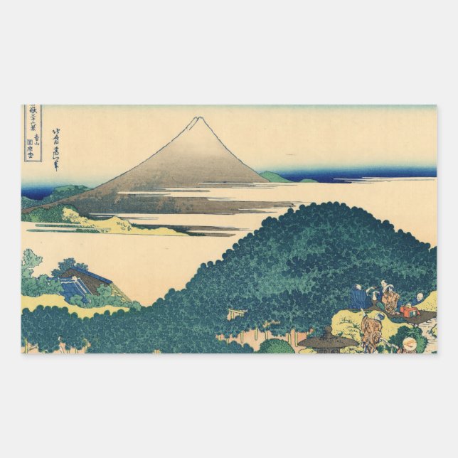 Mt. Fuji view 06 Rectangular Sticker (Front)