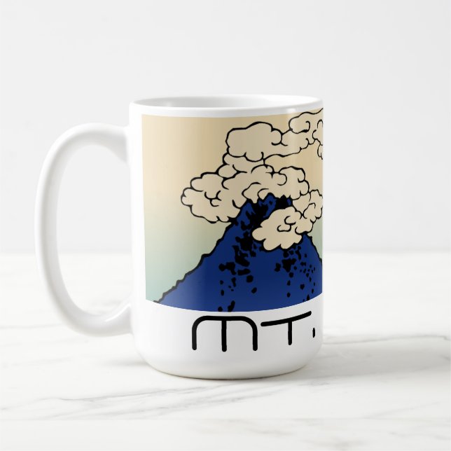 Mt. Fuji with Clouds Landscape  Coffee Mug (Left)