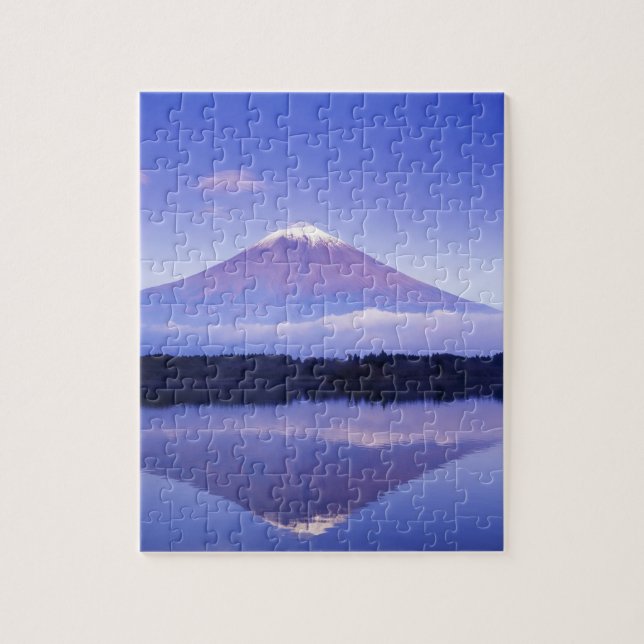 Mt. Fuji with Lenticular Cloud, Motosu Lake, Jigsaw Puzzle (Vertical)