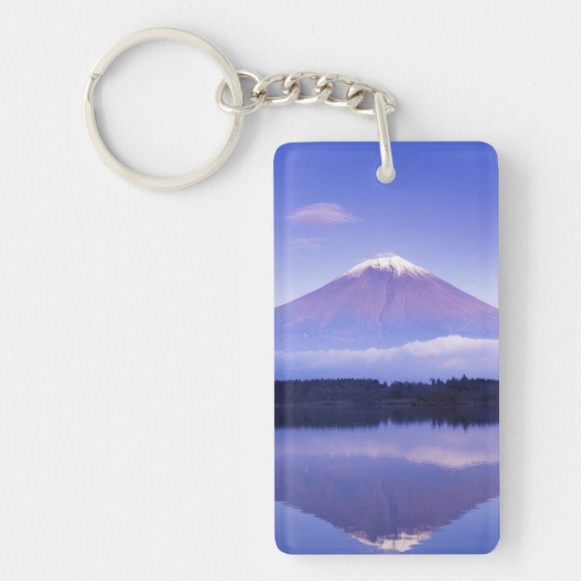 Mt. Fuji with Lenticular Cloud, Motosu Lake, Key Ring (Front)